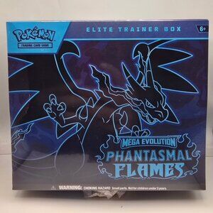 Pokemon Mega Evolution Phantasmal Flames Elite Trainer Box, Factory Sealed